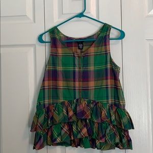Ralph Lauren Girls Plaid Tank